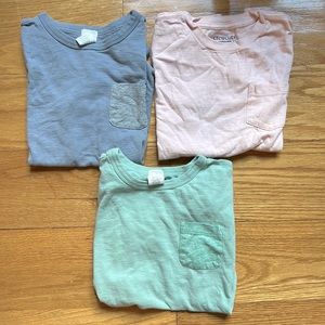 3 garment-dyed pocket T-shirt size 6-7 - Crewcuts